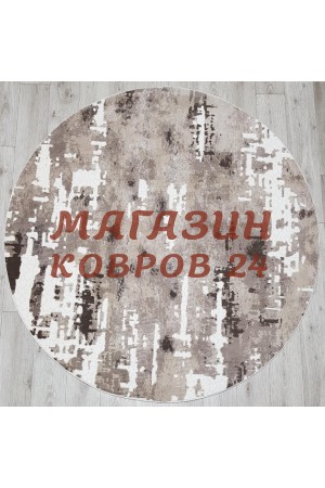 Турецкий ковер Sanat viscon 8120 Коричневый круг